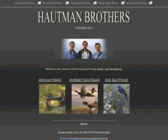 Hautman.com(Hautman Brothers Wildlife Art) Screenshot