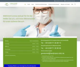 Hautpraxis-Rietz.de(DermaCenter) Screenshot