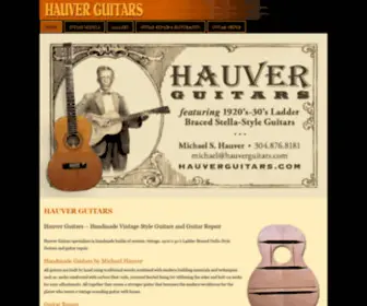 Hauverguitars.com(Hauver Guitars) Screenshot