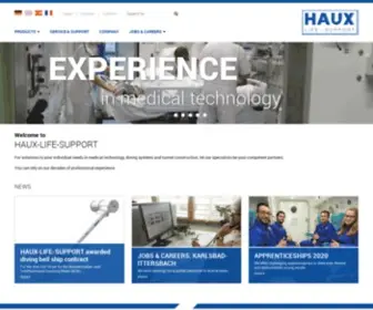 Hauxlifesupport.de(HAUX-LIFE-SUPPORT GmbH) Screenshot