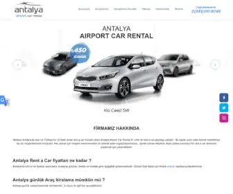 Havaalaniantalyarentacar.com(Antalya rent a car fiyatları) Screenshot