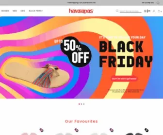 Havaianas-Store.com(Original Havaianas Flip Flops and Sandals) Screenshot