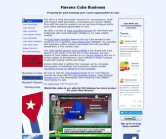 Havana.biz(Cuba business opportunities) Screenshot