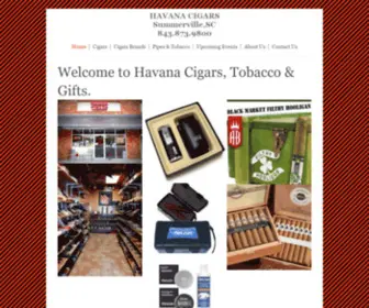 Havanacigarssummerville.com(Havana Cigars) Screenshot