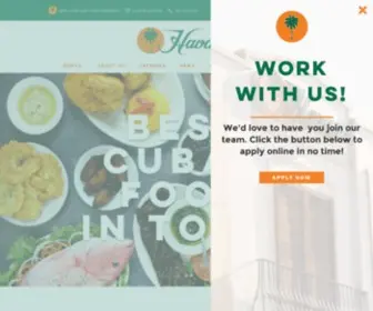 Havanacubanfood.com(Havana Restaurant) Screenshot