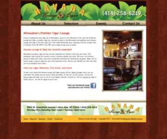 Havanaloungeandcigar.com(Milwaukee's Cigar Bar) Screenshot