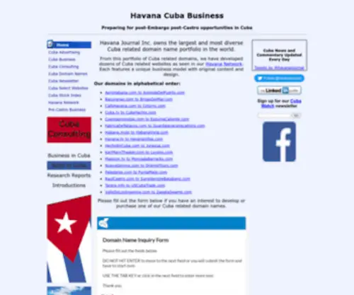 Havananetwork.com(Cuba Business) Screenshot