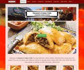 Havanascubancafe.net(Cuban Cuisine Edgewater) Screenshot