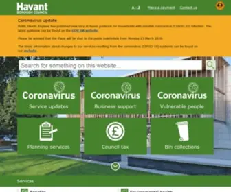 Havant.gov.uk(Havant Borough Council) Screenshot