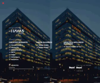 Havas.com(Havas is one of the world’s largest global communications groups and its mission) Screenshot