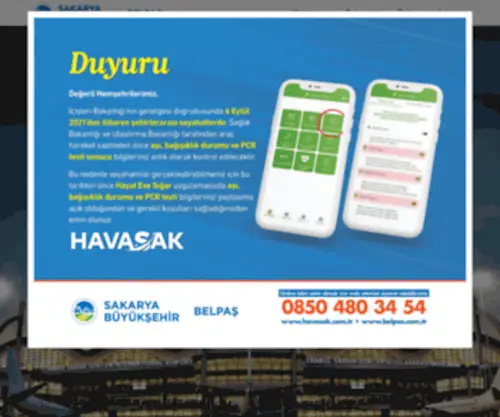 Havasak.com.tr(Sabiha gökçen otobüs bileti) Screenshot