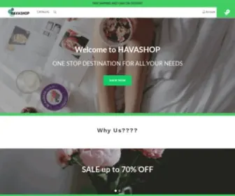 Havashop.co(Create an Ecommerce Website and Sell Online) Screenshot