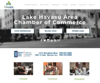 Havasuchamber.com(Lake Havasu Area Chamber of Commerce) Screenshot