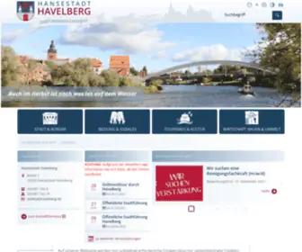 Havelberg.de(Hansestadt Havelberg) Screenshot