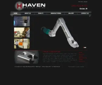 Haven-MFG.com(Ossian Manufacturing) Screenshot