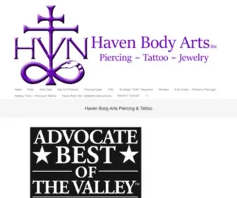 Havenbodyarts.com(Haven Body Arts Piercing & Tattoo) Screenshot