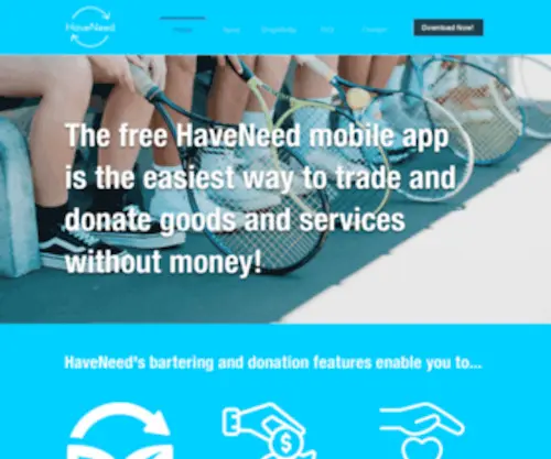 Haveneed.co(Barter App to Trade or Donate Goods and Services) Screenshot