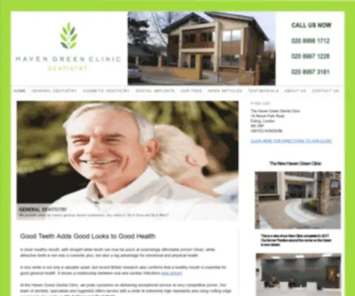 Havengreenclinic.com(Haven Green Dental Clinic) Screenshot
