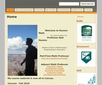 Havensmath.com(Havens Math) Screenshot