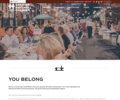 Haverhillchamber.com(You belong) Screenshot