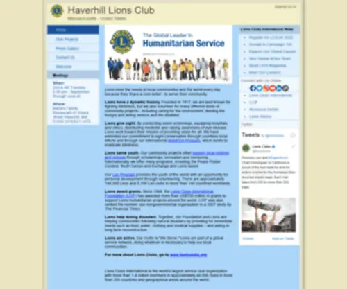 Haverhilllionsclub.org(Haverhill Lions Club) Screenshot