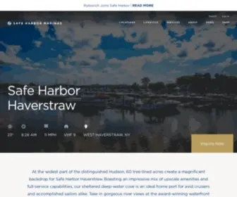 Haverstrawmarina.com(Safe Harbor Haverstraw) Screenshot