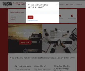 HavFirecu.org(Haverhill Fire Department Credit Union) Screenshot