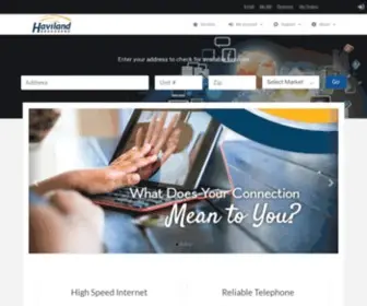 Havilandtelco.com(Haviland broadband) Screenshot
