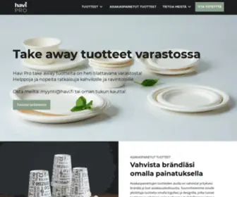 Havipro.fi(Havi Pro Take Away pakkaukset) Screenshot