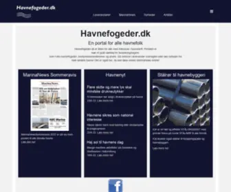 Havnefogeder.dk(MarinaNews, Leverandører til havne, Nyheder) Screenshot