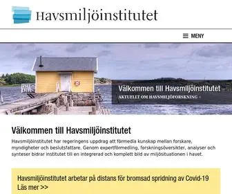 Havsmiljoinstitutet.se(Havsmiljöinstitutet) Screenshot