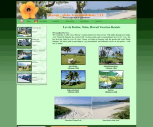 Hawaii-Aloha.net(Hawaii vacation rentals) Screenshot