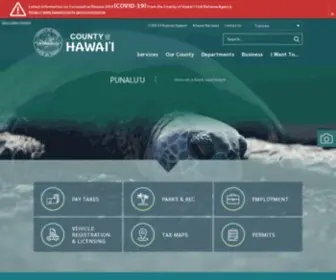 Hawaii-County.com(County of Hawaii) Screenshot