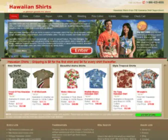 Hawaiian-Shirt.net(HAWAIIAN SHIRTS from the islands in cotton) Screenshot