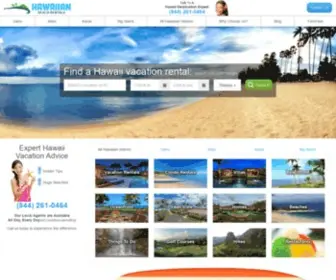 Hawaiianbeachrentals.com(Hawaii Vacation Rentals) Screenshot