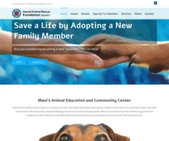 Hawaiianimalrescue.org(Maui No) Screenshot