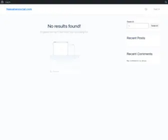 Hawaiiansocial.com(Just another WordPress site) Screenshot