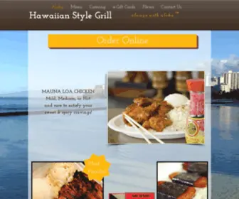 Hawaiianstylegrill.com(Hawaiian Style Grill Menu) Screenshot