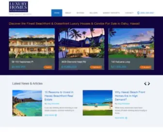 Hawaiibeachfronthomes.com(Hawaii Beachfront Homes For Sale) Screenshot