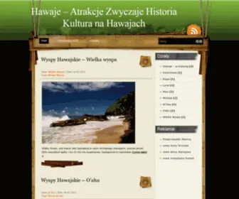 Hawaii.com.pl(Atrakcje Zwyczaje Historia Kultura na Hawajach) Screenshot