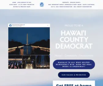 Hawaiicountydemocrats.org(Hawaii County Democrats) Screenshot