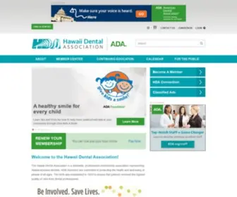 Hawaiidentalassociation.net(Hawaii Dental) Screenshot