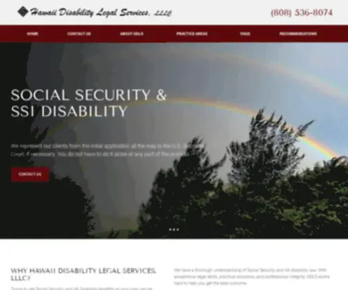 Hawaiidisabilitylegal.com(Hawaii Disability Legal Services) Screenshot