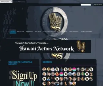 Hawaiifilmindustry.com(Hawaii Actors Network) Screenshot