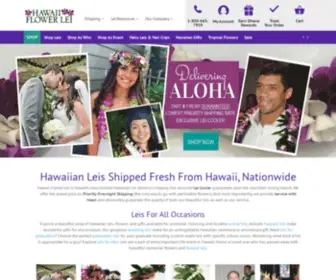 Hawaiiflowerlei.com(Hawaiian Leis Delivered Fresh Nationwide) Screenshot