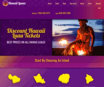 Hawaiiluaus.com(Hawaii Luaus) Screenshot