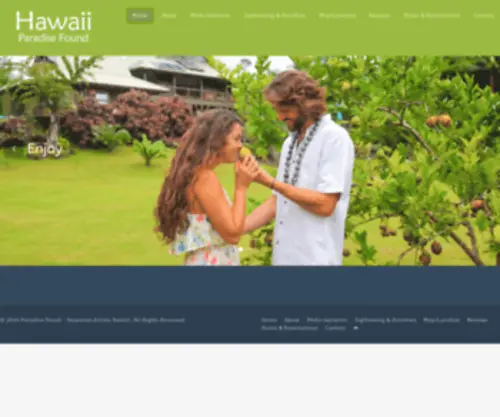 Hawaiiparadisefound.com(Vacation Rental) Screenshot