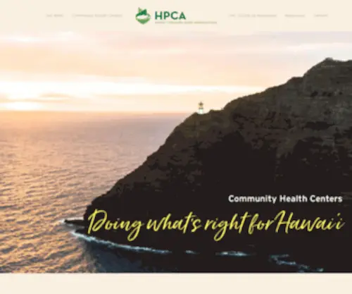 Hawaiipca.net(Hawaii Primary Care Association) Screenshot