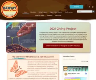 Hawaiipeoplesfund.org(Supporting passionate) Screenshot