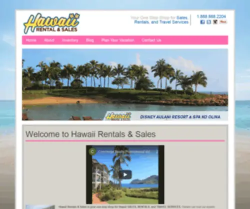 Hawaiirentalsandsales.com(Hawaii Rentals and Sales) Screenshot